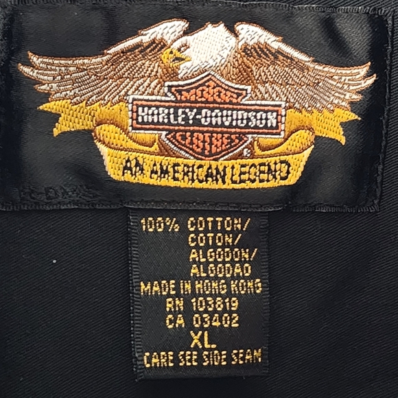 Harley Davidson 100 YR Anniv. Garage Shirt Black Mens XL - Picture 8 of 9